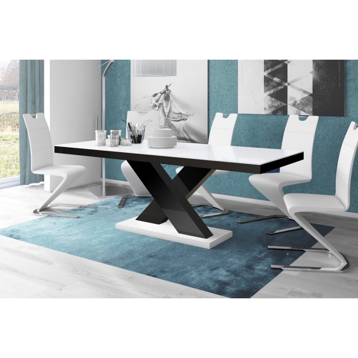 Stół Xenon 140 Dąb Artisan / Czarny Super Decor